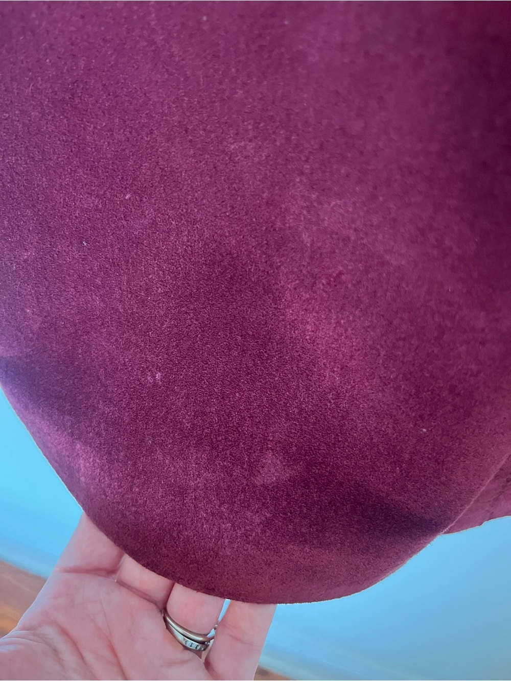 Danier Burgundy Midi Skirt - Picture 4 of 11